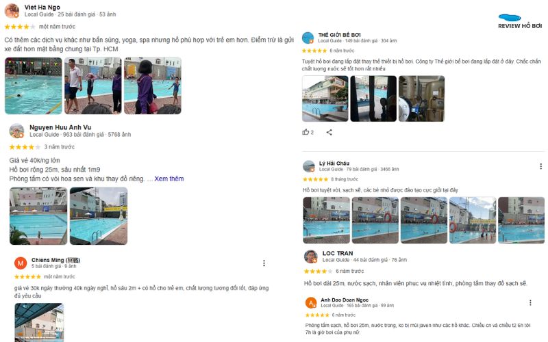 Review hồ bơi Nguyễn Bỉnh Khiêm - Giá vé, giờ mở cửa mới nhất Review trải nghiệm thực tế từ khách hàng