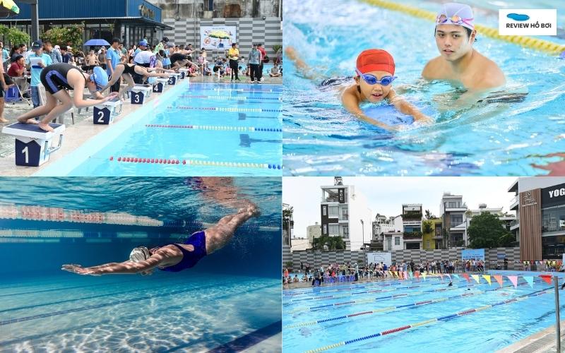 Review hồ bơi Phú Lâm Quận 6 chi tiết và mới nhất năm 2025 Hồ bơi Phú Lâm khá rộng, thoáng mát và có nhiều lớp học bơi tiện lợi