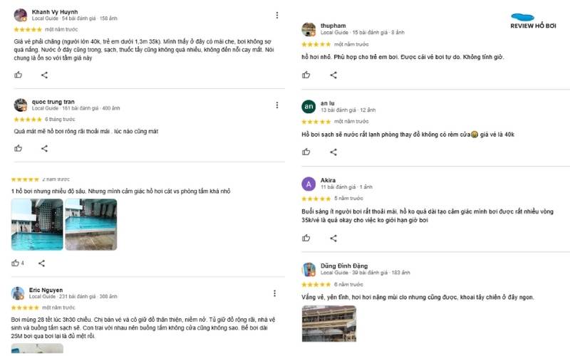 Review Hồ bơi Tản Đà mới nhất - Giá vé, giờ mở cửa, SĐT Hồ bơi Tản Đà – điểm đến được nhiều khách hàng yêu thích