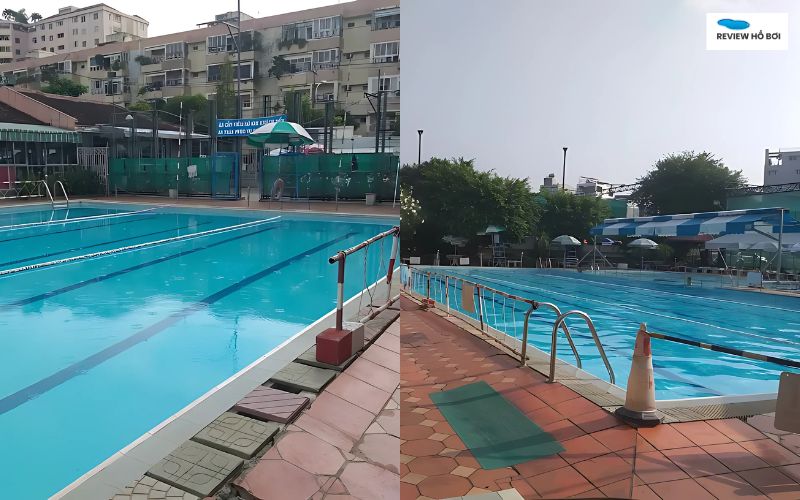 Review hồ bơi Vân Đồn 2: Giờ mở cửa, giá vé, khóa học bơi Mặt nước hồ có thể khá nóng vào buổi trưa nắng gắt do không có mái che