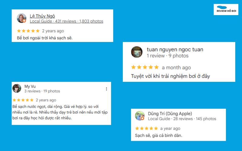 Review bể bơi Bách Khoa - Giá vé, giờ mở cửa, lịch bơi 2025 Phản hồi tích cực - Đáng trải nghiệm, học bơi lý tưởng