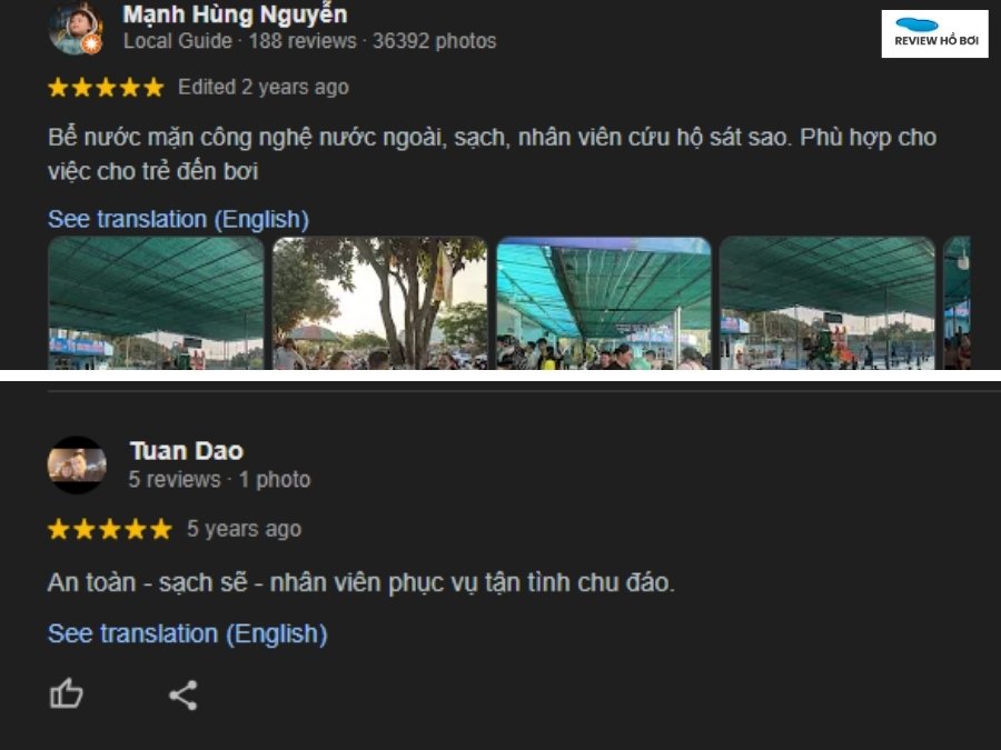 Review bể bơi Cựu Viên chi tiết - Giá vé, giờ mở cửa Đánh giá thái độ làm việc của nhân viên Bể bơi Cựu Viên