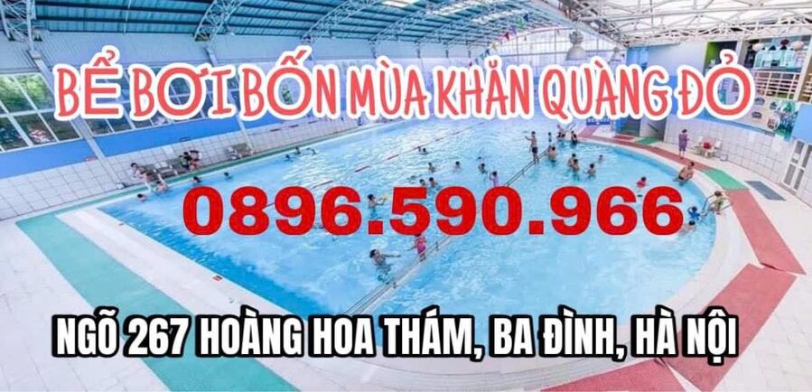 Review bể bơi Khăn Quàng Đỏ mới nhất: Giá vé, giờ mở cửa Số điện thoại bể bơi Khăn Quàng Đỏ
