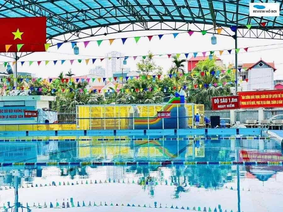 Review bể bơi La Khê mới nhất: Giá vé, giờ hoạt động, lịch bơi Bể bơi La Khê được đầu tư hệ thống tiện ích đồng bộ