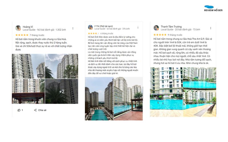 Review hồ bơi Ánh Viên: Giá vé, chất lượng nước, lớp học bơi Review trải nghiệm thực tế từ khách hàng