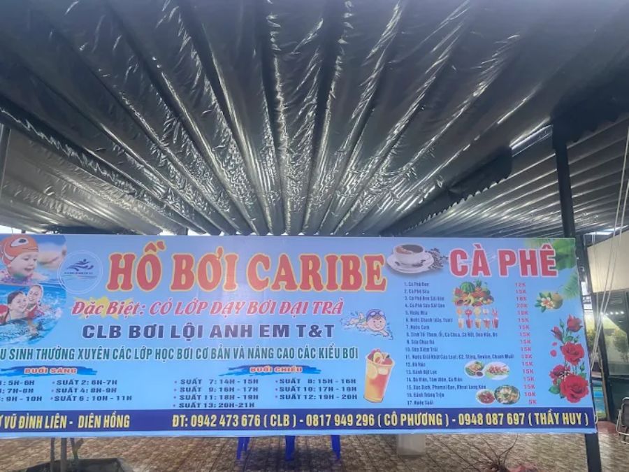 Review Hồ Bơi Caribe Đà Nẵng mới nhất: Giờ mở cửa, giá vé, lịch bơi Thông tin liên hệ về lịch học của hồ bơi Caribe