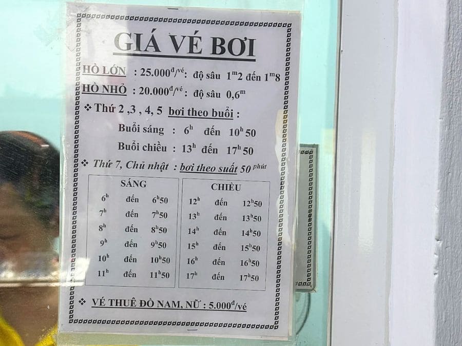 Đánh giá hồ bơi Kỳ Đồng mới nhất: Giá vé, giờ mở cửa, tiện ích Bảng giá vé hồ bơi Kỳ Đồng Q3