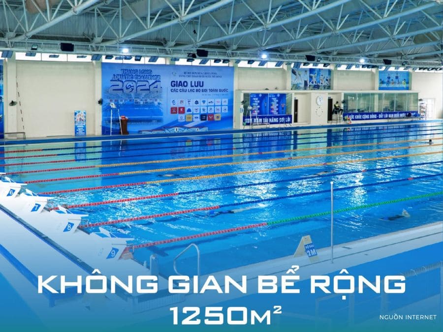 Toàn cảnh Cung Thể Thao Dưới Nước Mỹ Đình