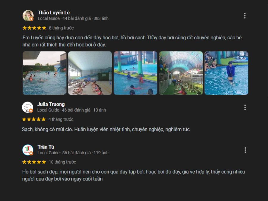 Review hồ bơi Bảo Vân mới nhất: Giá vé, giờ mở cửa, SĐT Lắng nghe những chia sẻ và đánh giá thực tế từ khách hàng