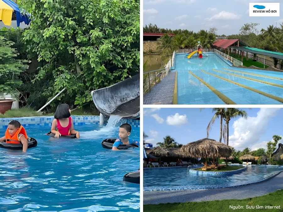 Top 7 hồ bơi Bến Tre sạch đẹp, giá tốt và tiện nghi Hồ bơi Bến Tre tại khu du lịch Sinh Thái Hạ Thảo