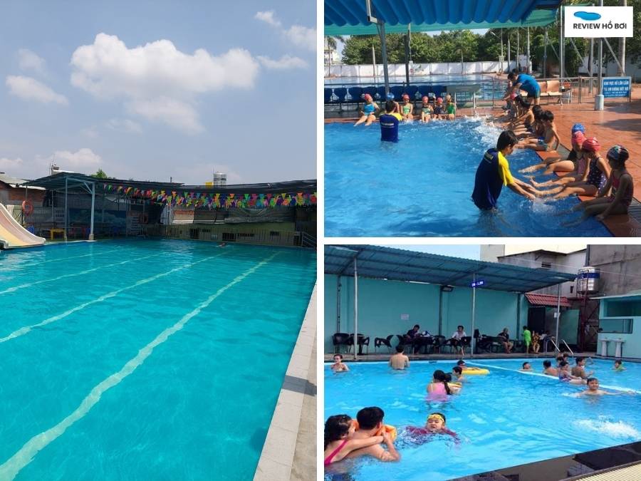 Không gian xanh mát bao quanh Hồ Bơi Lữ Đoàn Công Binh 25