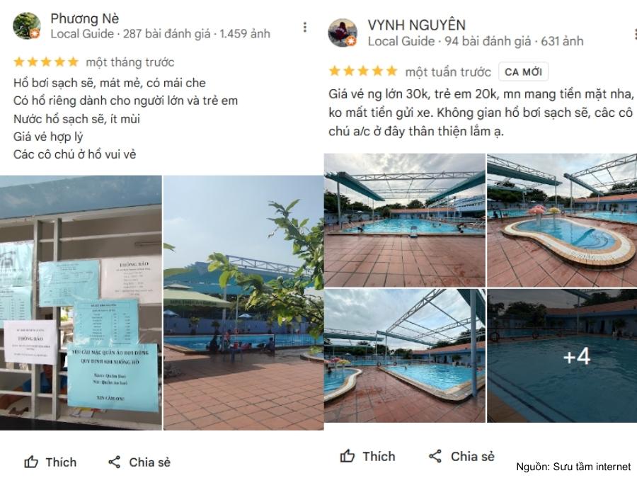 Review hồ bơi Bình Nguyên Dĩ An: Giá vé, giờ mở cửa Đánh giá trên Google Maps về hồ Bình Nguyên