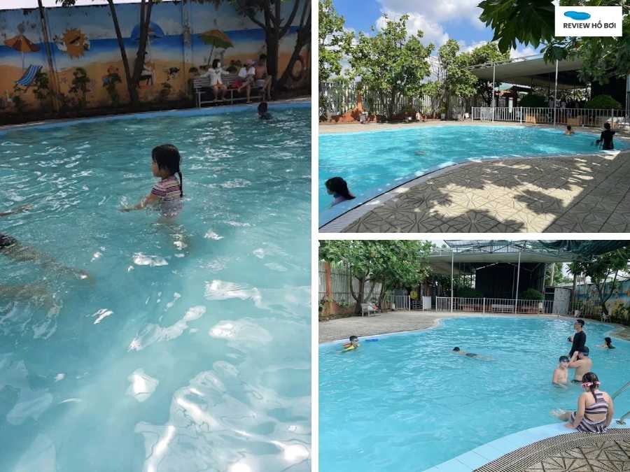 Review hồ bơi Cau Vua chi tiết: Không gian, giá vé, dịch vụ Nước hồ bơi Cau Vua trong, sạch và an toàn cho sức khỏe