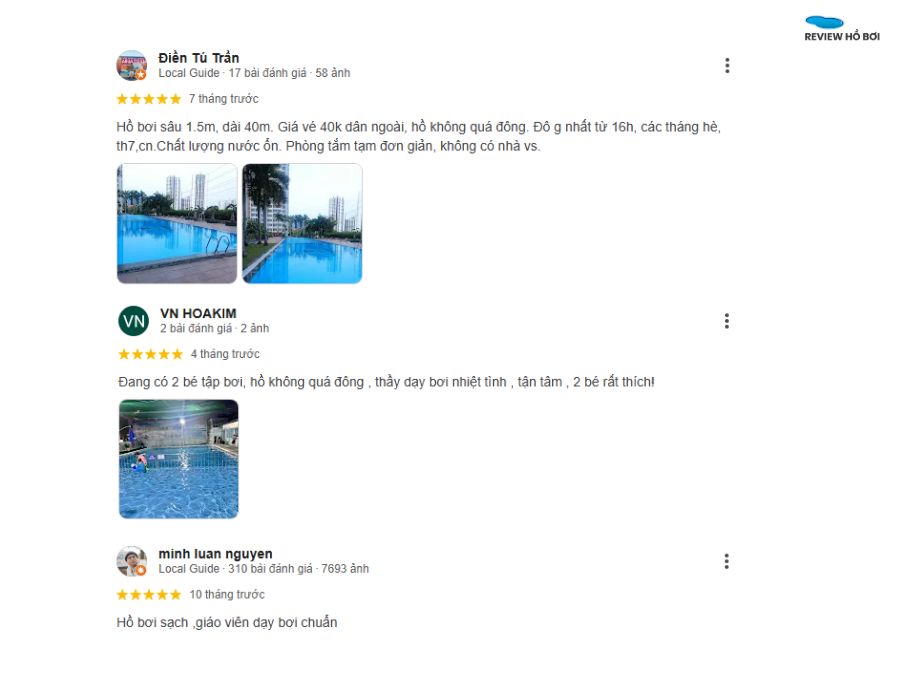 Review hồ bơi chung cư Phú Hoàng Anh: Giá vé, giờ mở cửa Sự hài lòng của khách hàng về hồ bơi chung cư Phú Hoàng Anh (Nguồn: Tổng hợp Internet)