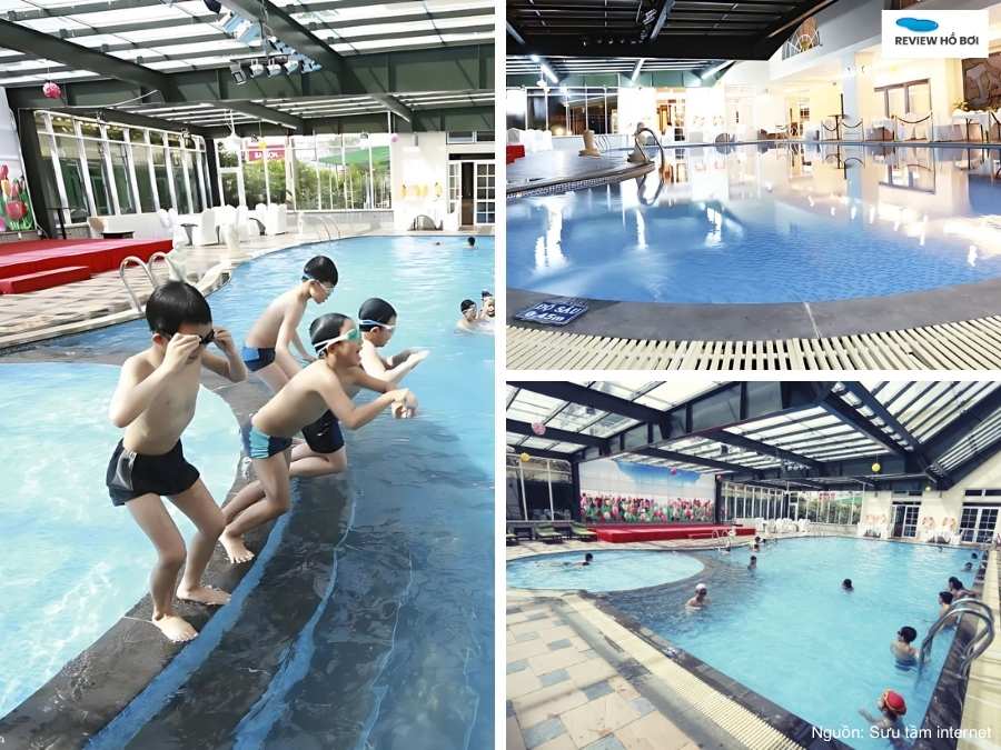 Hồ bơi người lớn và trẻ em trong khách sạn Sài Gòn - Đà Lạt