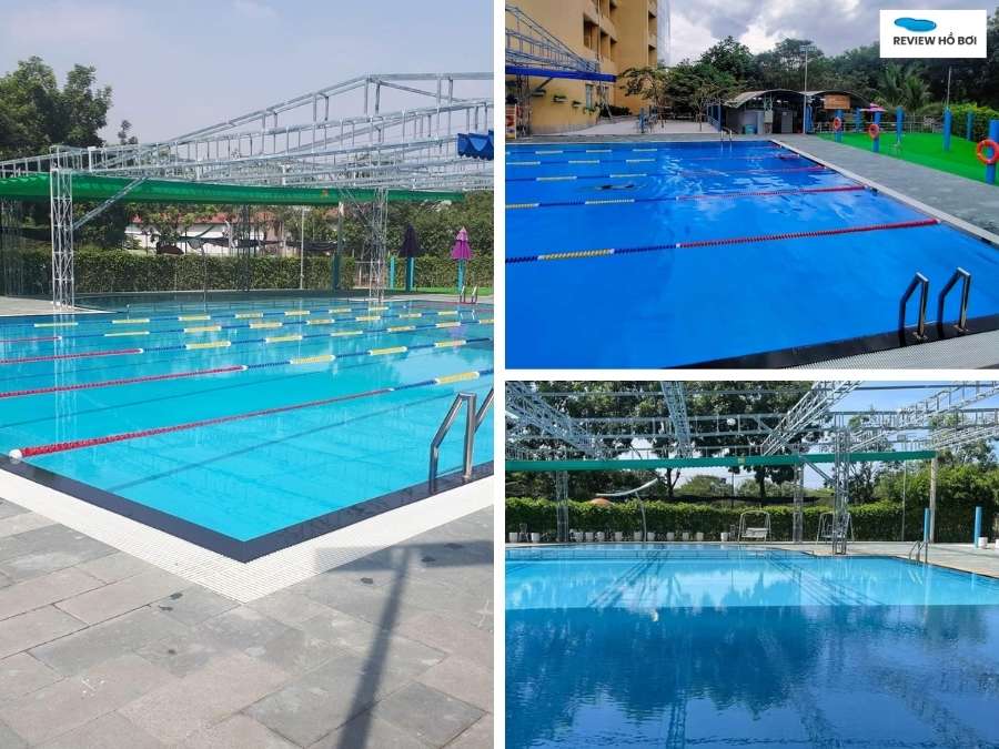 Review 5 Hồ Bơi Dĩ An sạch đẹp, được yêu thích nhất hiện nay Cận cảnh hồ bơi Nhà khách Đại học Quốc Gia Dĩ An