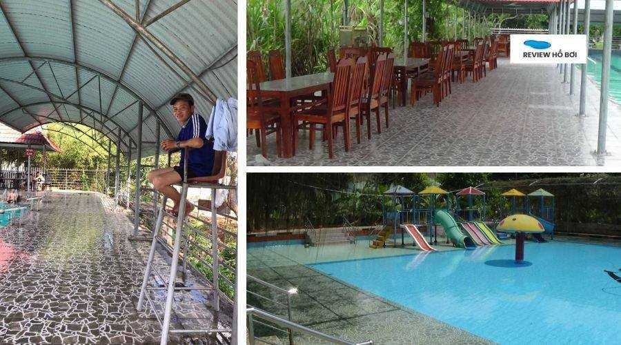 Hồ bơi Minh Thư đầy đủ cơ sở vật chất, tiện ích cho khách hàng