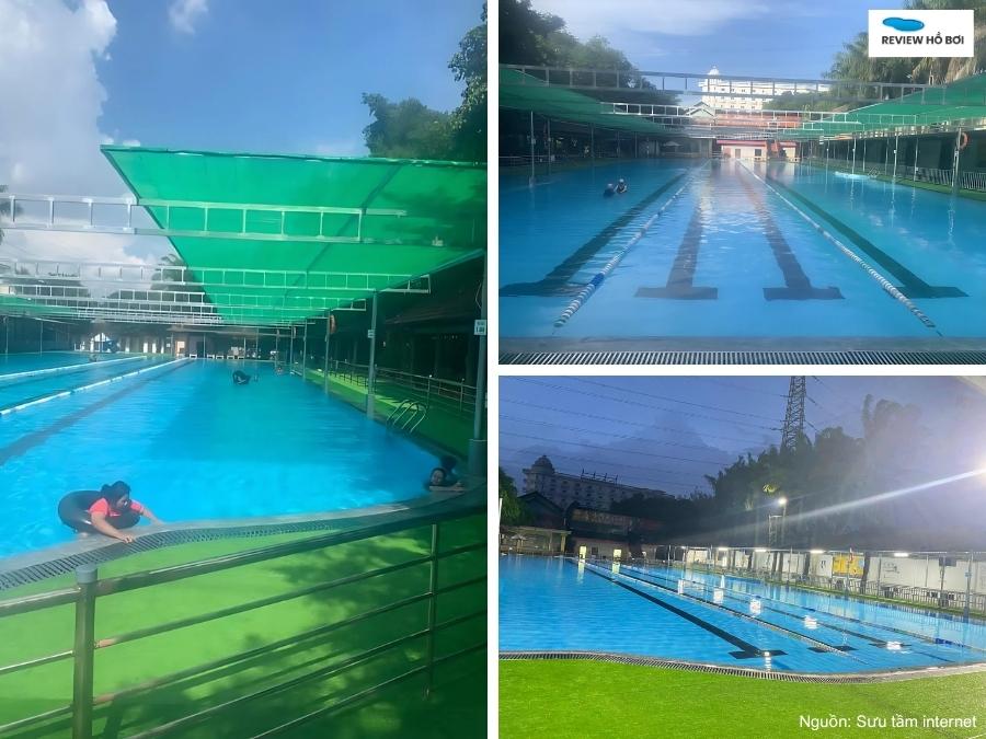Review hồ bơi Phong Lan mới nhất: Giá vé, giờ mở cửa Khu vực hồ bơi người lớn tại hồ bơi Phong Lan với làn bơi chuyên nghiệp