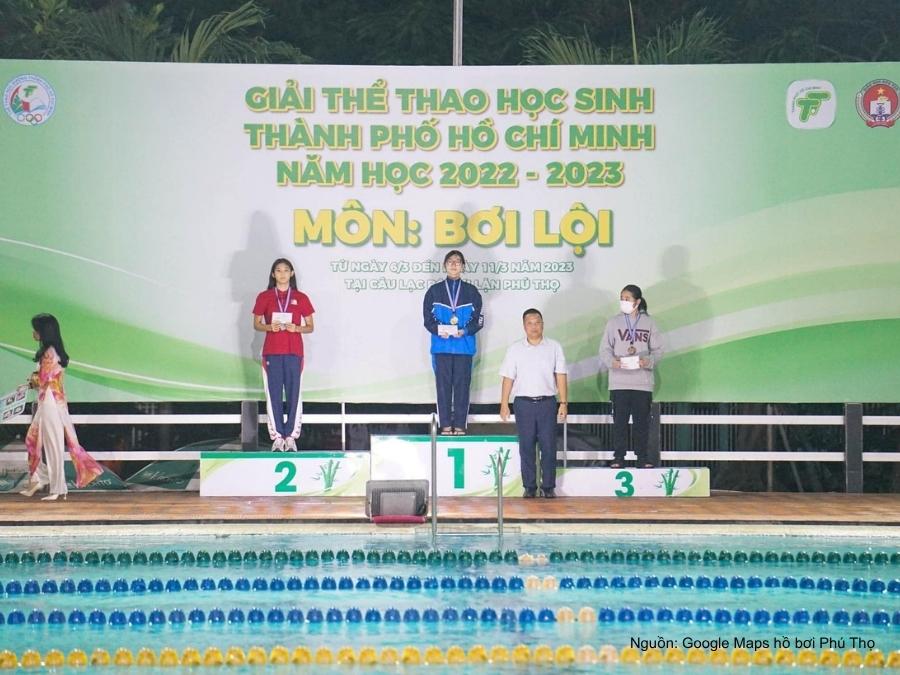 Review hồ bơi Phú Thọ mới nhất: Giá vé, giờ mở cửa và lớp học bơi Giải đấu bơi lội dành cho học sinh tại thành phố Hồ Chí Minh