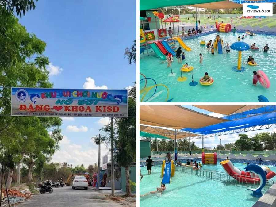 Hồ bơi dành riêng cho trẻ em với thiết kế an toàn tại Đăng Khoa Kids