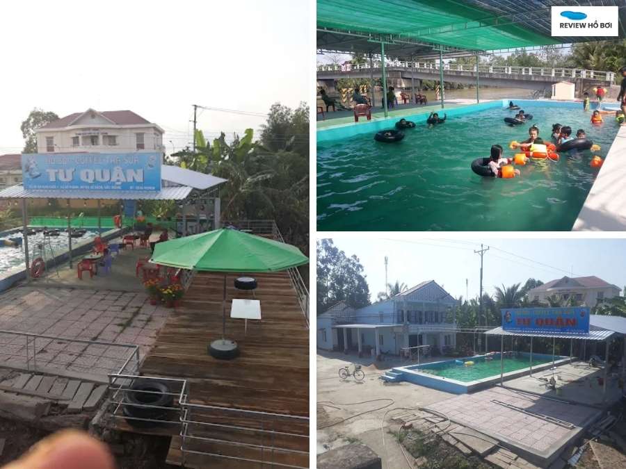 Khung cảnh hồ bơi Tư Quận phục vụ cộng đồng