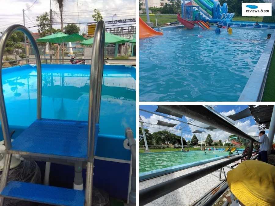 Hình ảnh nước trong sạch tại hồ bơi Bốn Mùa với ánh sáng tự nhiên