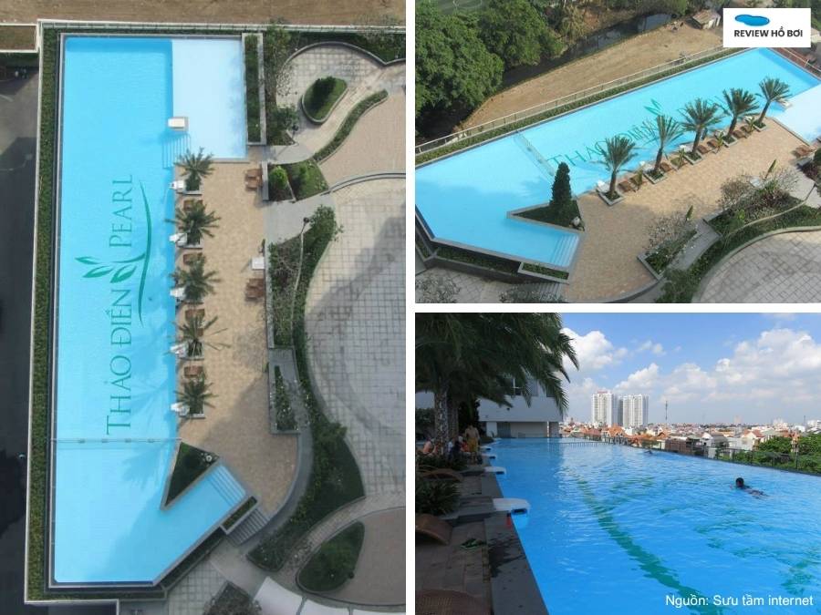 Review hồ bơi Thảo Điền Pearl: Giá vé, suất bơi và lịch học Toàn cảnh khu vực bơi dành cho người lớn tại hồ bơi Thảo Điền Pearl Quận 2