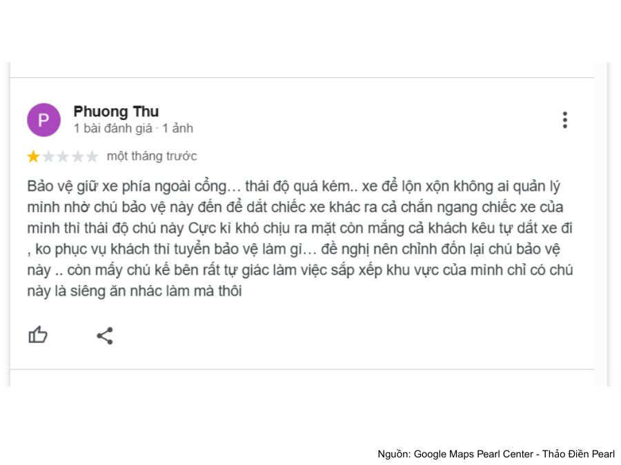 Review hồ bơi Thảo Điền Pearl: Giá vé, suất bơi và lịch học Đánh giá của chị Phuong Thu trên Google Maps của Pearl Thảo Điền