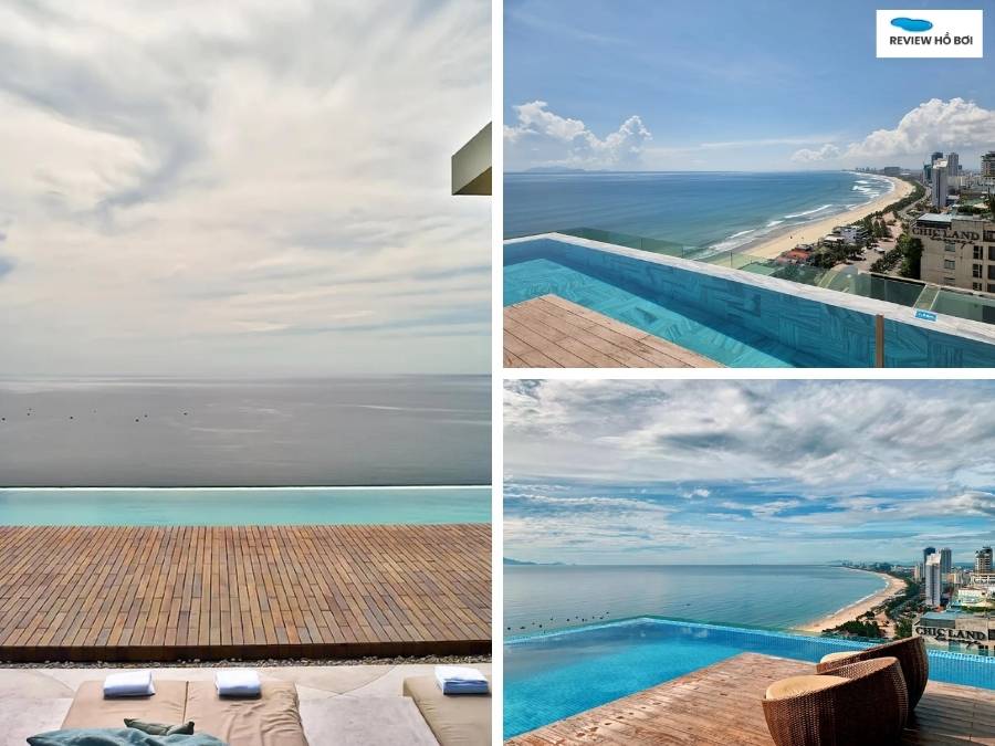 4 khách sạn hồ bơi vô cực Đà Nẵng view đẹp, lên hình sang chảnh Cảnh hoàng hôn từ hồ bơi vô cực khách sạn A La Carte Đà Nẵng