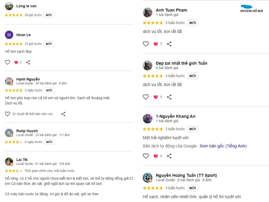 Review hồ bơi 317 Hóc Môn mới nhất: Giá vé, giờ mở cửa, tiện ích Đánh giá người dùng về hồ bơi 317 Hóc Môn