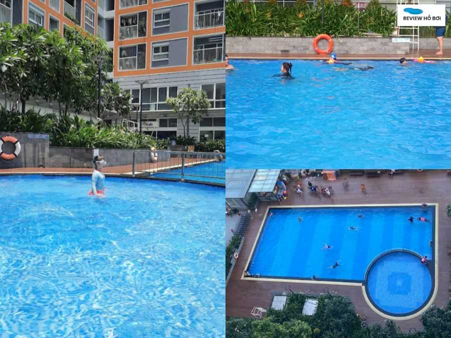 Đánh giá hồ bơi Carillon Tân Phú: Tiện ích, giá vé & dịch vụ thực tế Hình ảnh không gian khu vực bơi tại hồ bơi Carillon