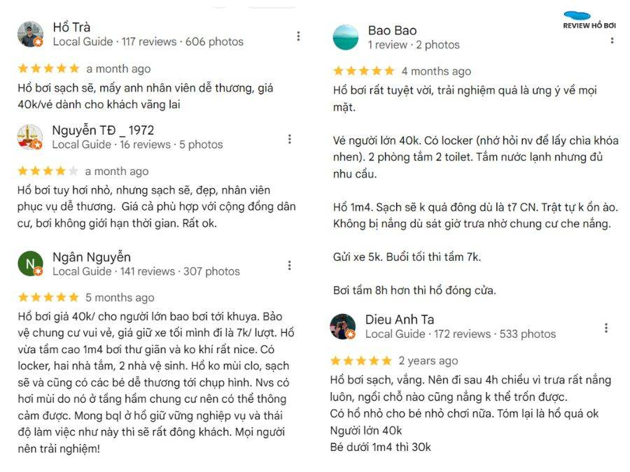 Đánh giá hồ bơi Carillon Tân Phú: Tiện ích, giá vé & dịch vụ thực tế Đánh giá thực tế về chất lượng hồ bơi Carillon