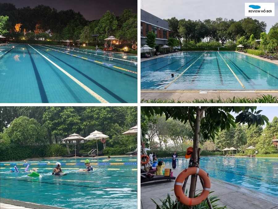 Hồ bơi Brilliant Celadon City với 3 khu bơi ngoài trời