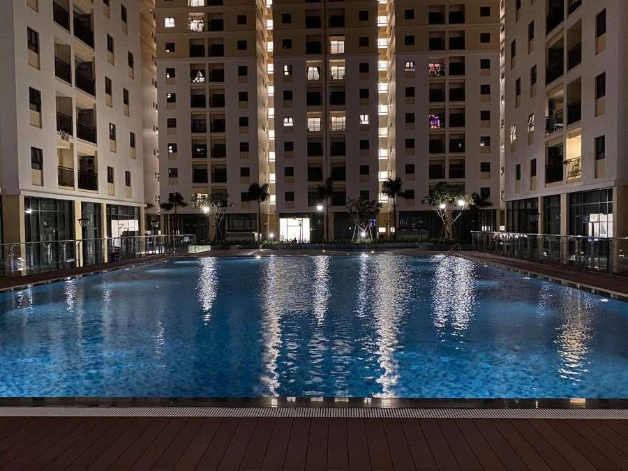 Kiến trúc hồ bơi chung cư Cityland Park Hills hiện đại, hài hòa