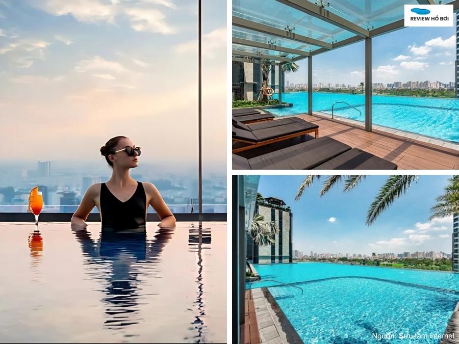 Khung cảnh hồ bơi vô cực tại Landmark 81 Hồ Chí Minh