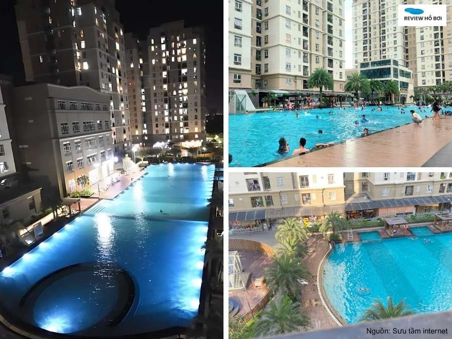 Hồ bơi mở cửa buổi tối HCM sang trọng tại Ánh Viên