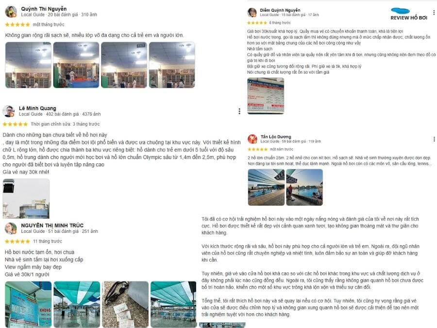 Nhận xét thực tế từ người đã trải nghiệm hồ bơi Tây Thạnh (Nguồn: Google Maps)