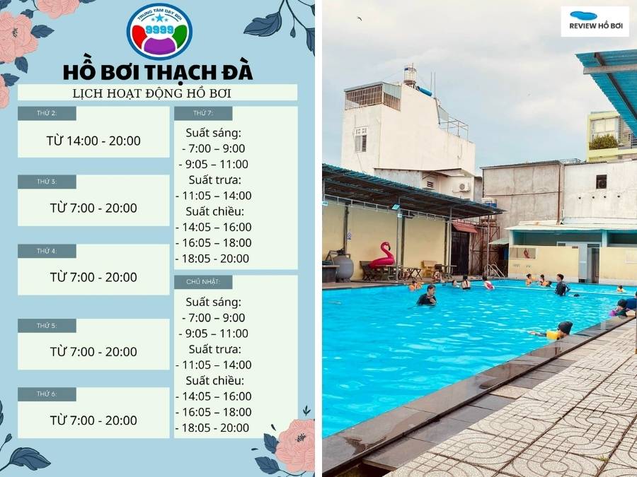 Review hồ bơi Thạch Đà Gò Vấp: Giá vé, giờ mở cửa, tiện ích Tổng quan hồ bơi Thạch Đà tại Gò Vấp