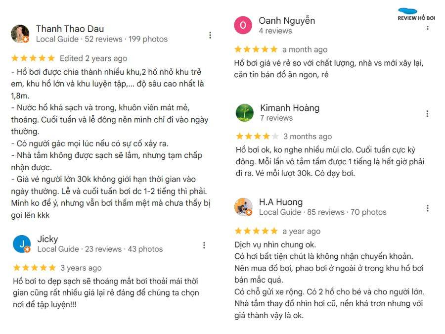 Review hồ bơi TTTDTT Quận 12 thực tế: Giá vé, giờ mở cửa Đánh giá thực tế về chất lượng hồ bơi TTTDTT Quận 12