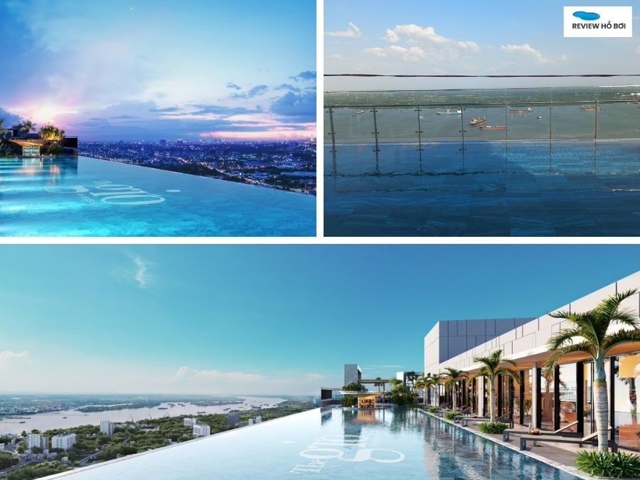 Hồ bơi vô cực tại The Gió Riverside cao 140m