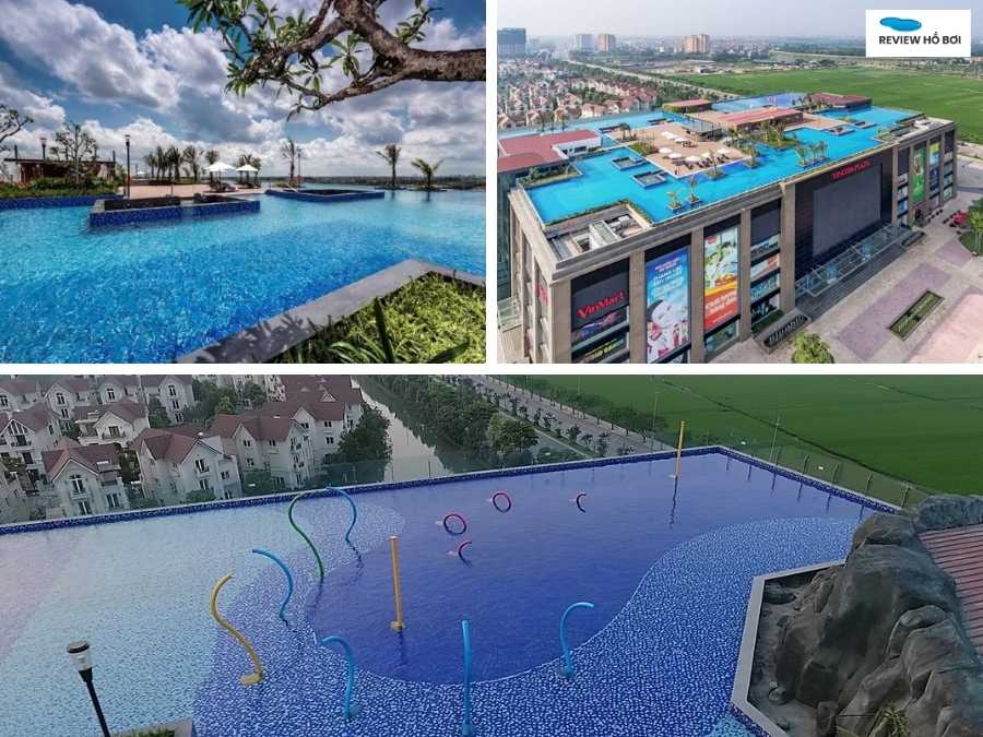 Hồ bơi vô cực lớn nhất Hà Nội tại Vinhomes Riverside