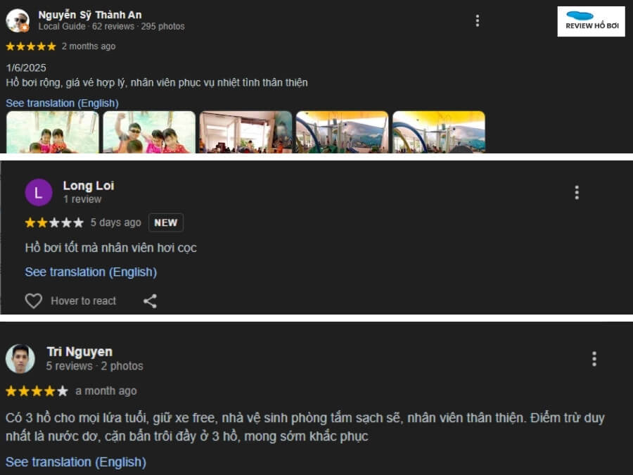 Nhân viên thân thiện, cứu hộ túc trực tại hồ bơi Vườn Thiên Thai.