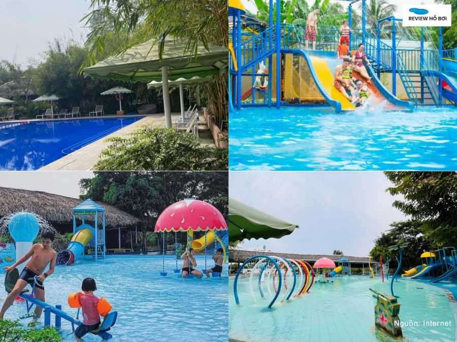 Hình ảnh hồ bơi Làng du lịch sinh thái Tre Vàng 