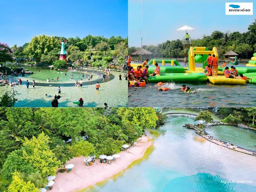 Hình ảnh hồ bơi khu du lịch Suối Mơ