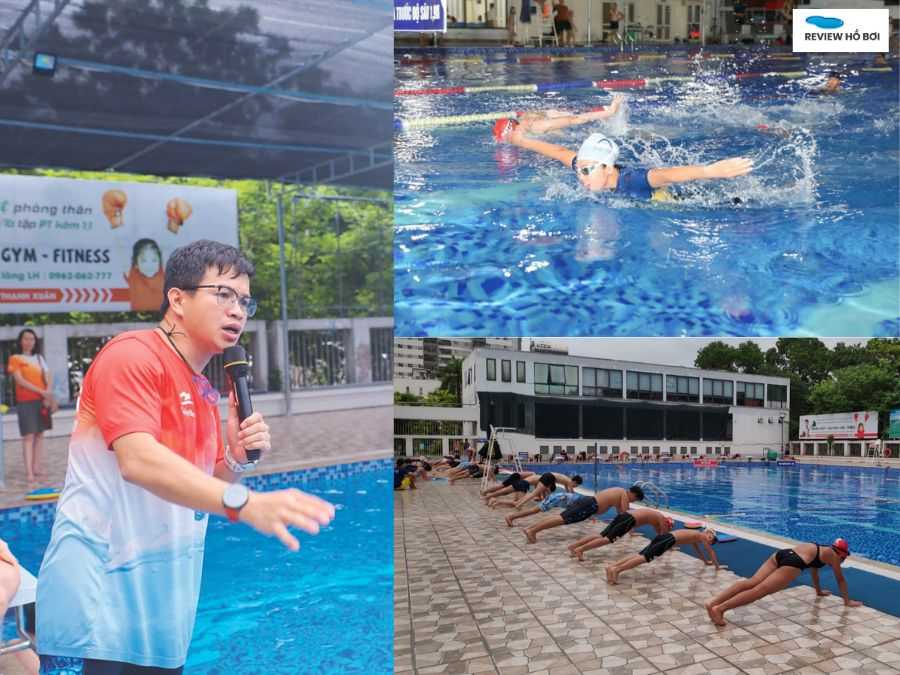 Review bể bơi Thanh Xuân: Giá vé, giờ mở cửa, lịch bơi Buổi học bơi tại hồ bơi Thanh Xuân (Nguồn: Internet)
