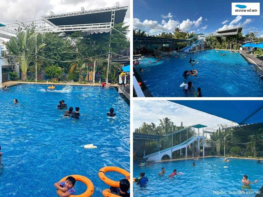 Một góc hồ bơi Bình Thuận tại trung tâm thể thao Hoàng Việt