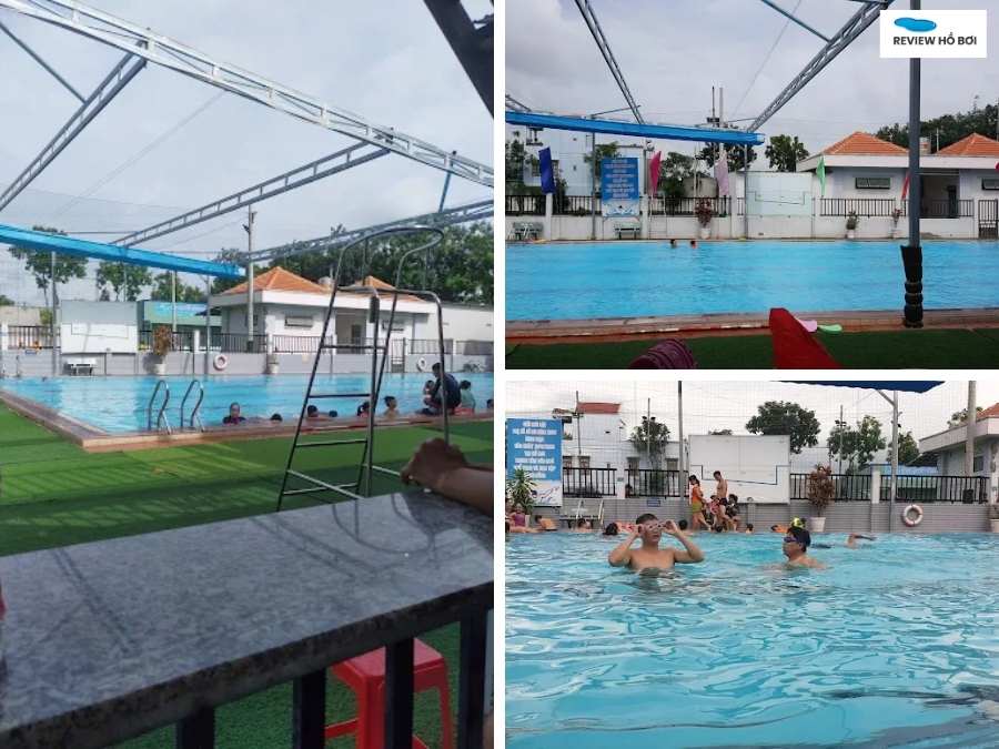 Hồ bơi Đông Hòa với khuôn viên rộng rãi, thoáng mát