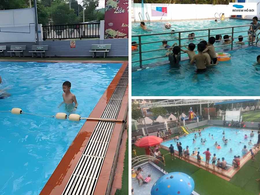 Hồ bơi Đông Hòa đông khách vào giờ cao điểm