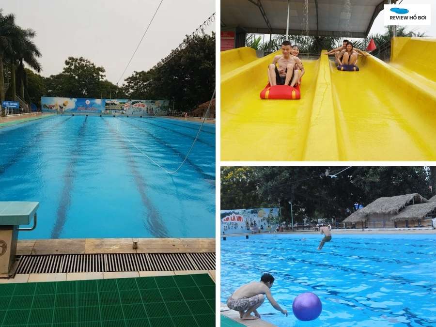 Review bể bơi Hà Hải: Giá vé, địa chỉ và giờ mở cửa Nước bể bơi trong xanh, đảm bảo vệ sinh và an toàn