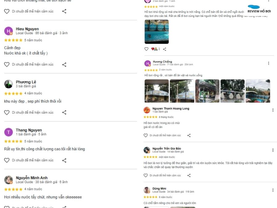 Review hồ bơi Tám Đáng Đồng Nai: Địa chỉ, giá vé, giờ mở cửa Người dùng đánh giá cao nước sạch và an toàn ở hồ bơi Tám Đáng